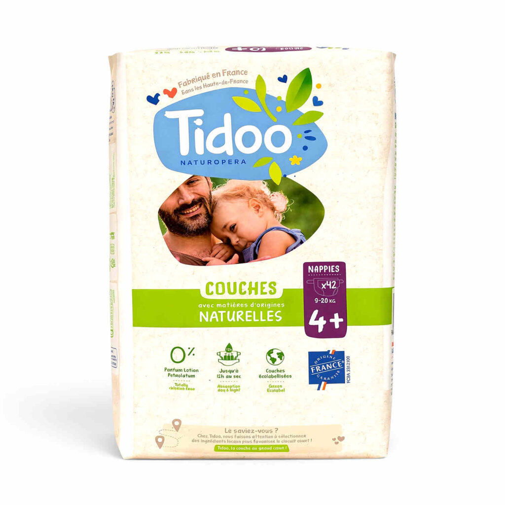 Couches 9/20kg Tidoo N°4+