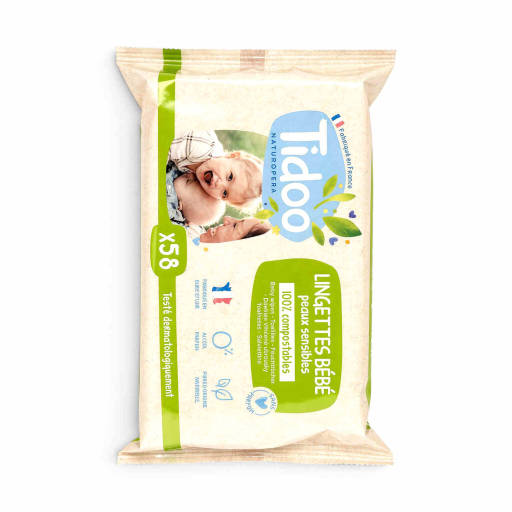 Lingettes Bebe Ultra Douces X58 Tidoo