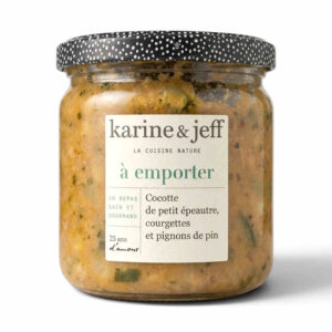COCOTTE PETIT EPEAUTRE COURGETTES PIGNONS 350GR KARINE ET JEFF