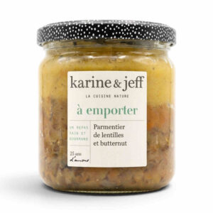 PARMENTIER DE LENTILLES ET BUTTERNUT 350GR KARINE ET JEFF