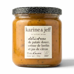 DELICATESSE DE PATATE DOUCE CREME DE BREBIS CITRON 350GR KARINE ET JEFF