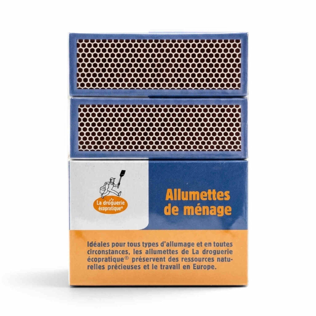 Lot de 4 boîtes d’allumettes La Droguerie Écologique