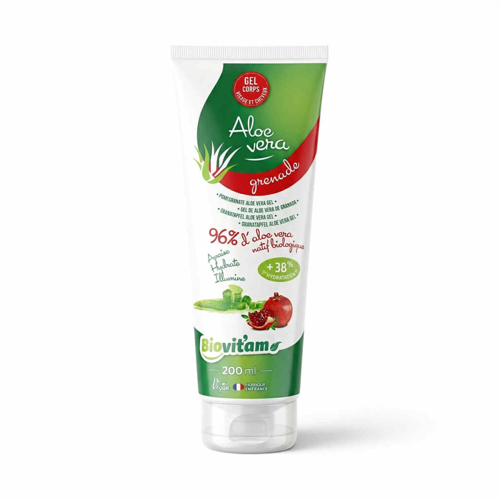 Gel pour le corps aloe vera grenade 200 ml BioVit’am