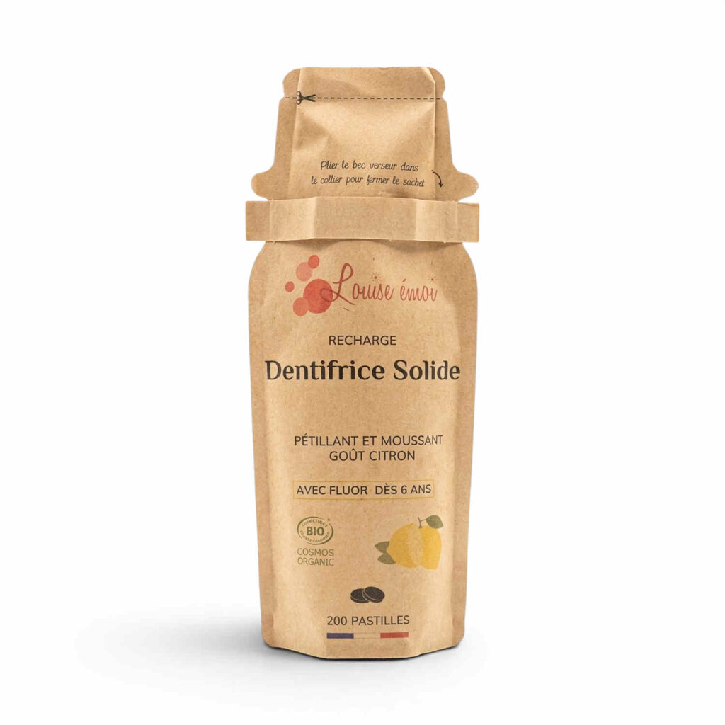 Dentifrice Solide Citron Recharge X200 Pastilles Louise Emoi