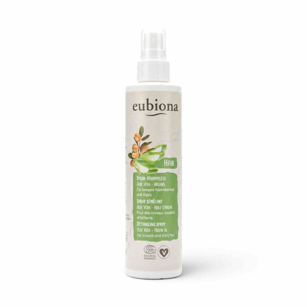Spray démêlant aloe vera argan 200 ml Eubiona