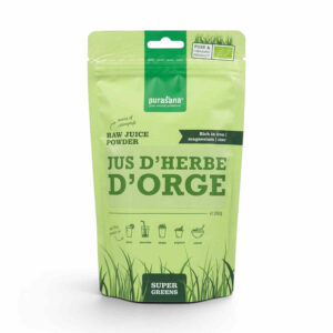Jus d’herbe d’orge poudre 200 g Purasana