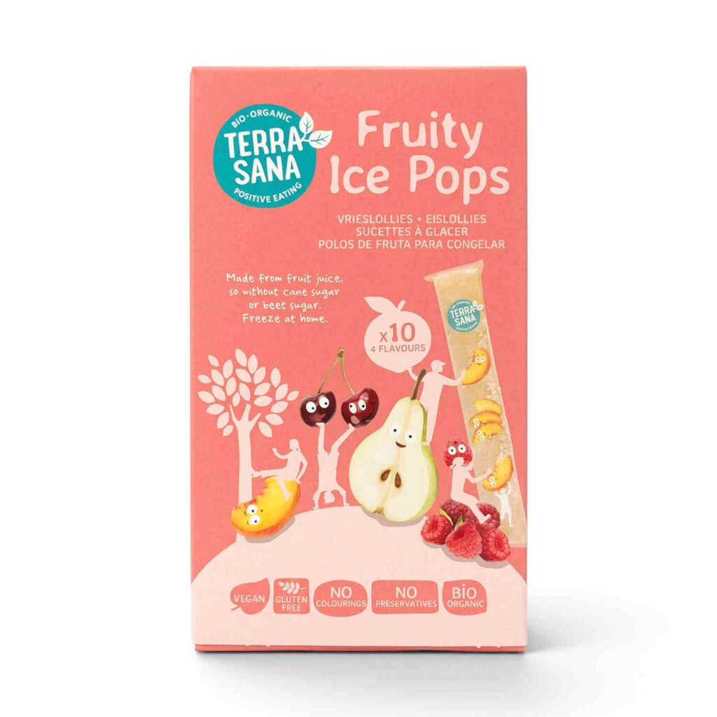 Sucettes à Congeler Fruity Ice Pops 10X40Ml Terra Sana