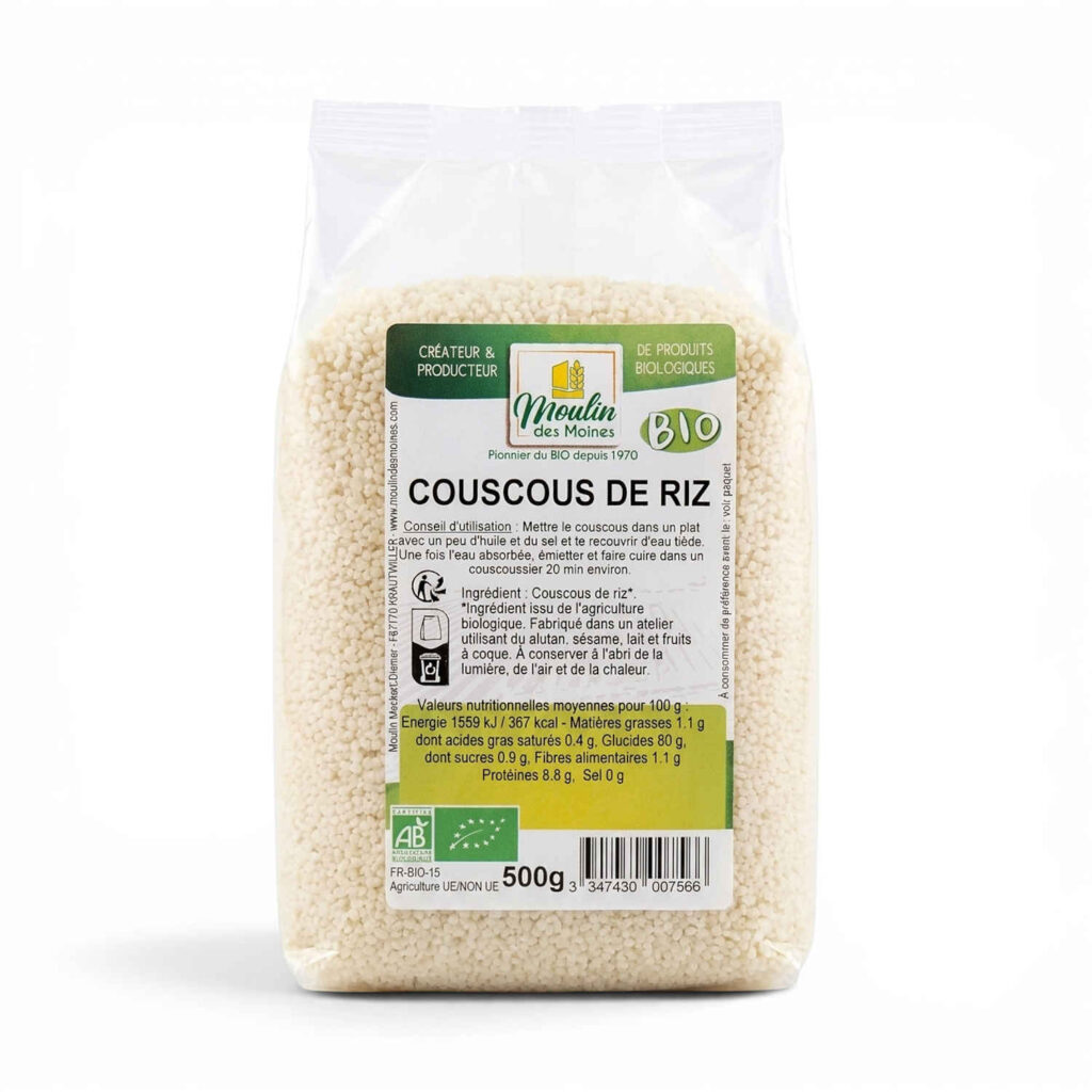 Couscous Riz 500gr Moulin des Moines