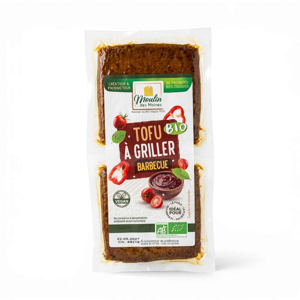 Tofu grillé BBQ 200 g Moulin des Moines