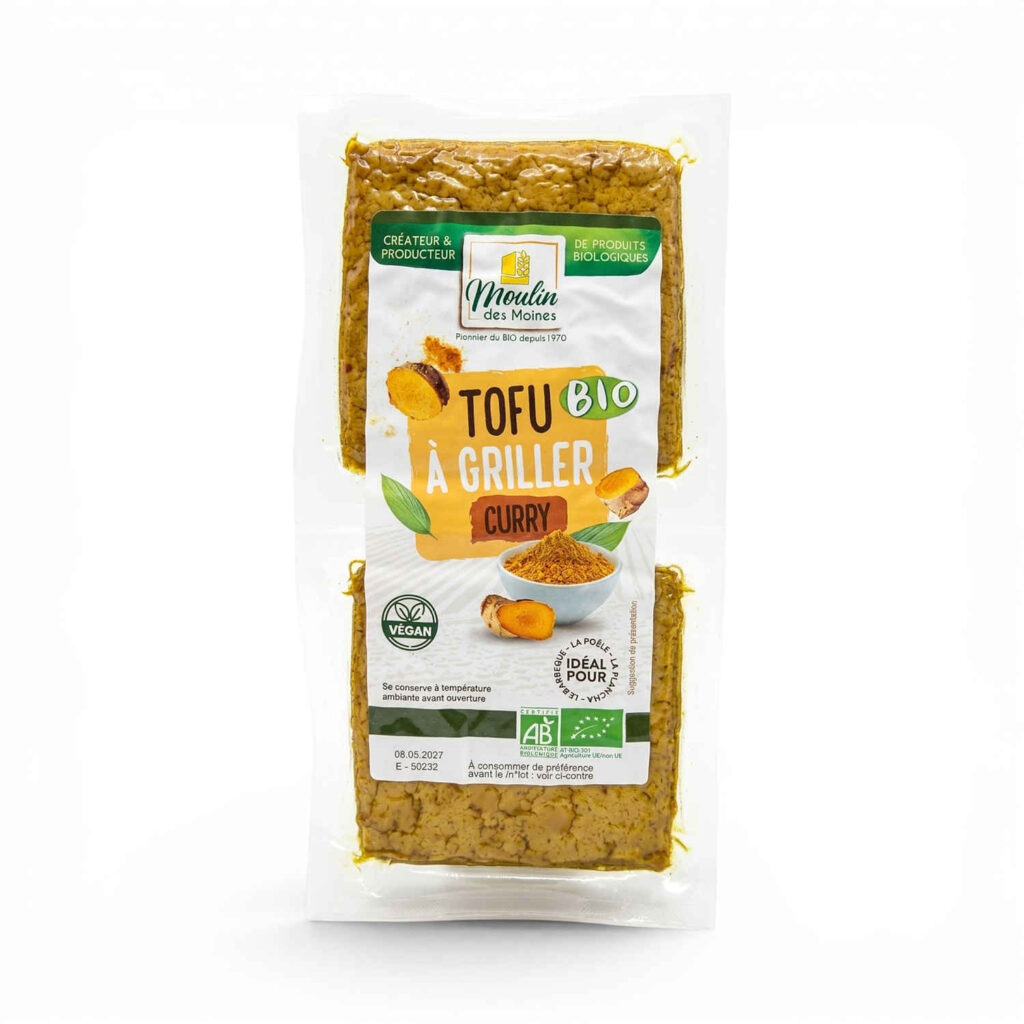 Tofu Curry 200gr Moulin des Moines
