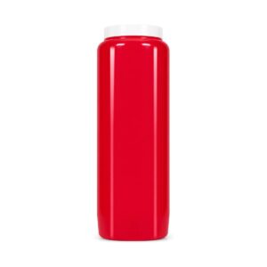 Bougie neuvaine rouge - cire végétale, Biomonde Lavaur