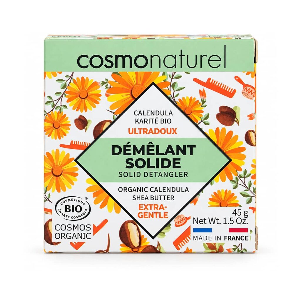 Après-shampooing solide ultra doux karité calendula 45 g Cosmo Naturel