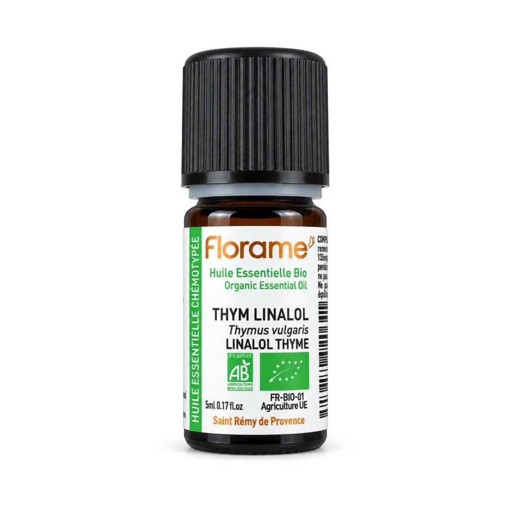 Huile essentielle de thym linalol 5 ml alimentaire Florame