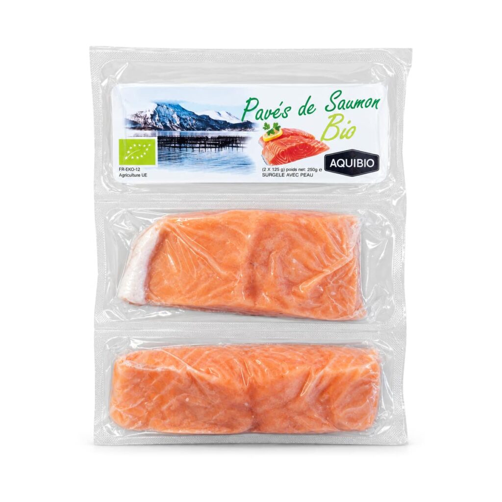 Pavé de saumon bio 2 x 125 g Aquibio