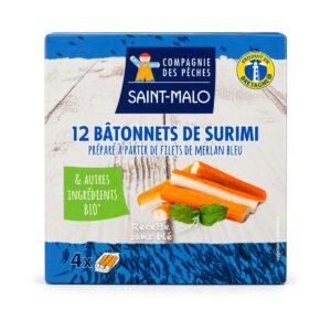 Surimi bâtonnets 200 g - Compagnie des Pêches Saint-Malo, Biomonde Lavaur