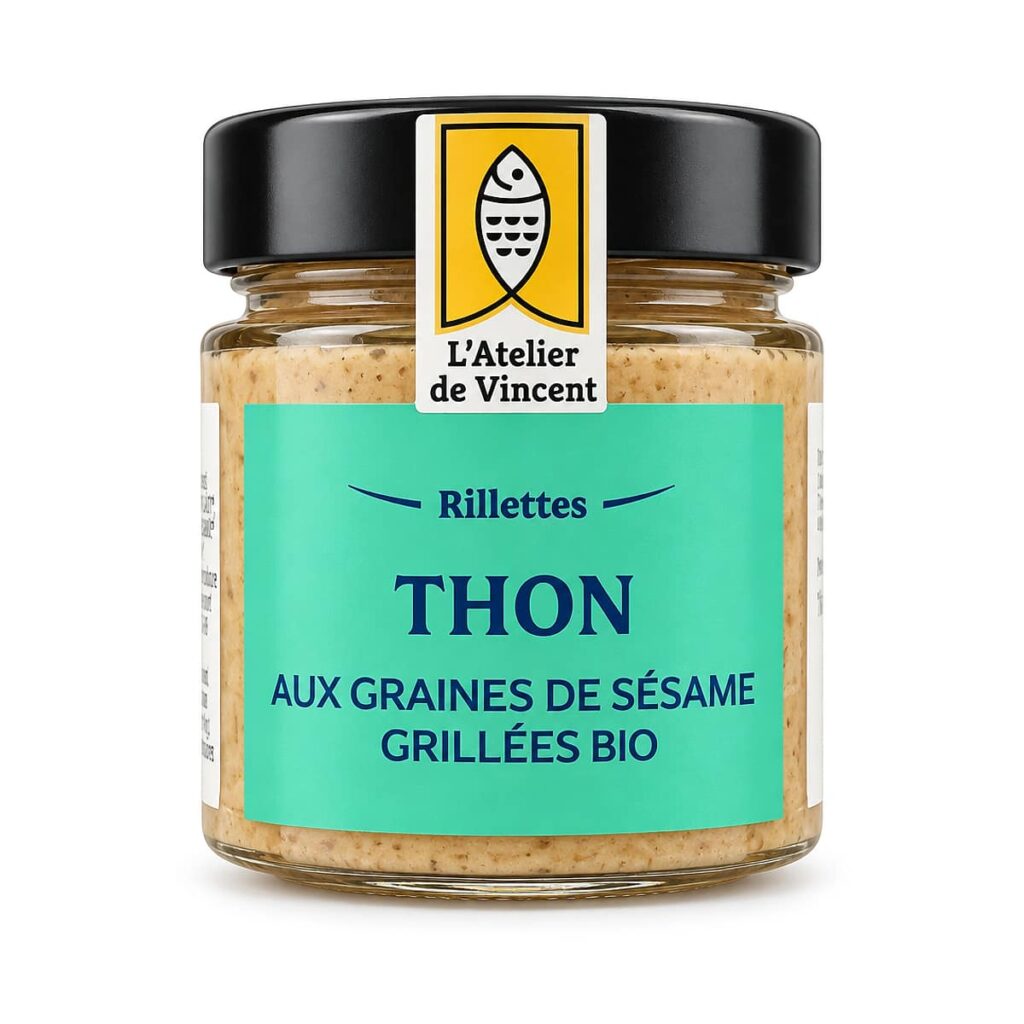 Rillettes de thon sésame grillé 100 g L’Atelier de Vincent