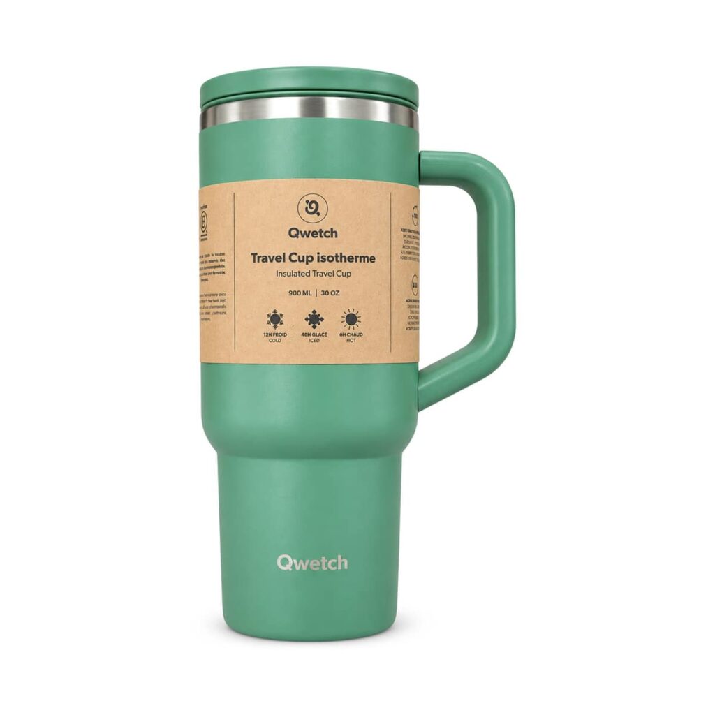 Travel Cup 900 ml Matt kaki Qwetch