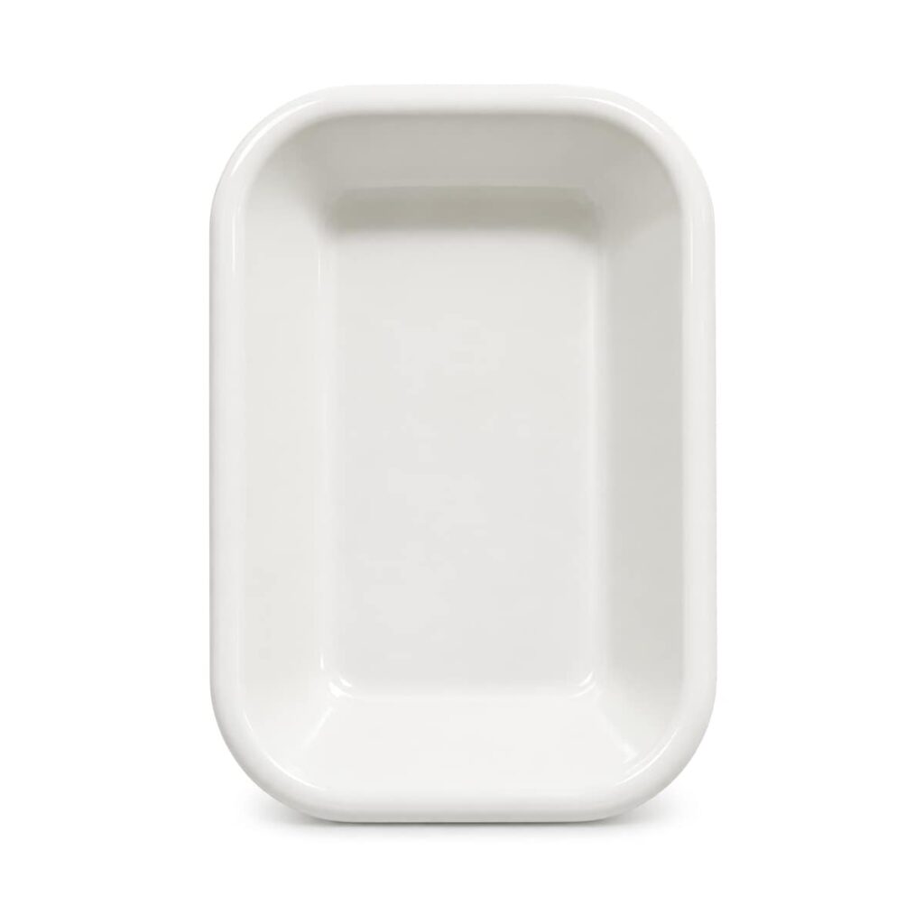 Porte-savon en fer émaillé blanc Anaé