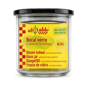 Bocal en verre hermétique 0,5 L - Ah ! Table !, Biomonde Lavaur