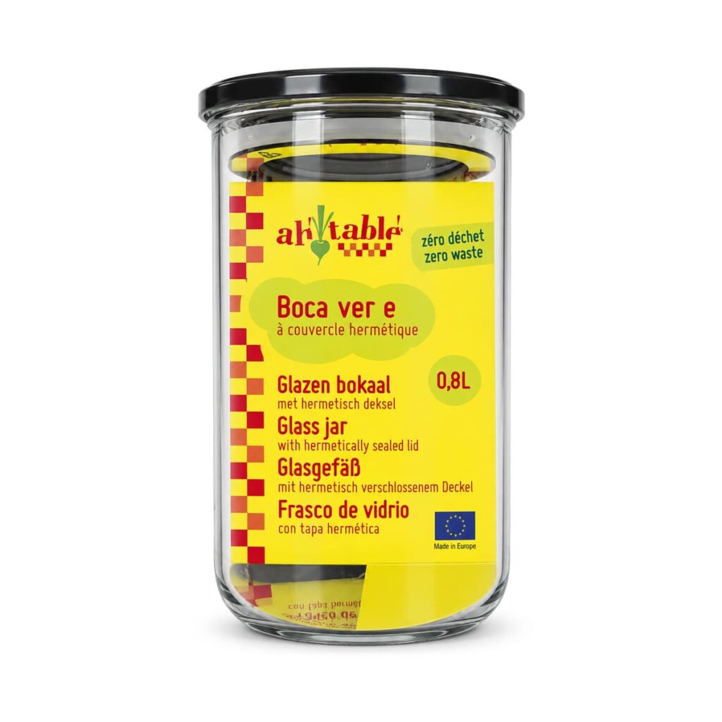 Bocal verre 0,8 L Ah Table