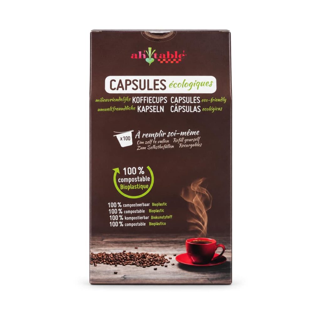 Capsules à café écologiques Ah Table