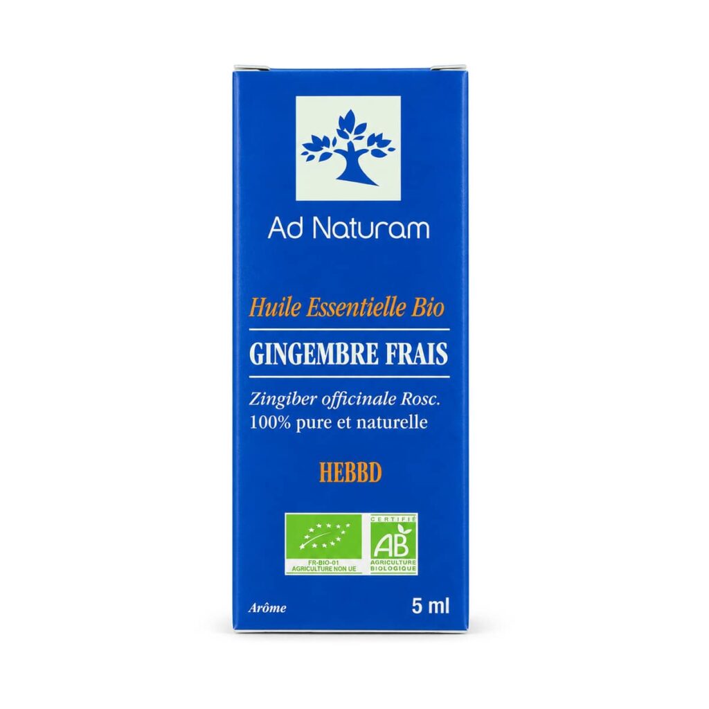 Huile essentielle de gingembre 5 ml Ad Naturam
