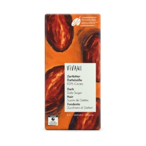 Chocolat noir 60 % sucre de dattes 80 g - Vivani, Biomonde Lavaur