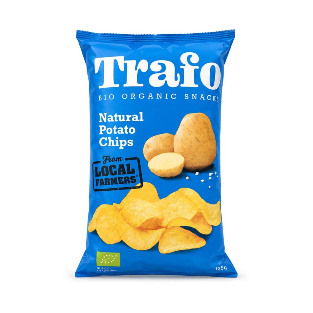 Chips de pomme de terre salées 125 g Trafo