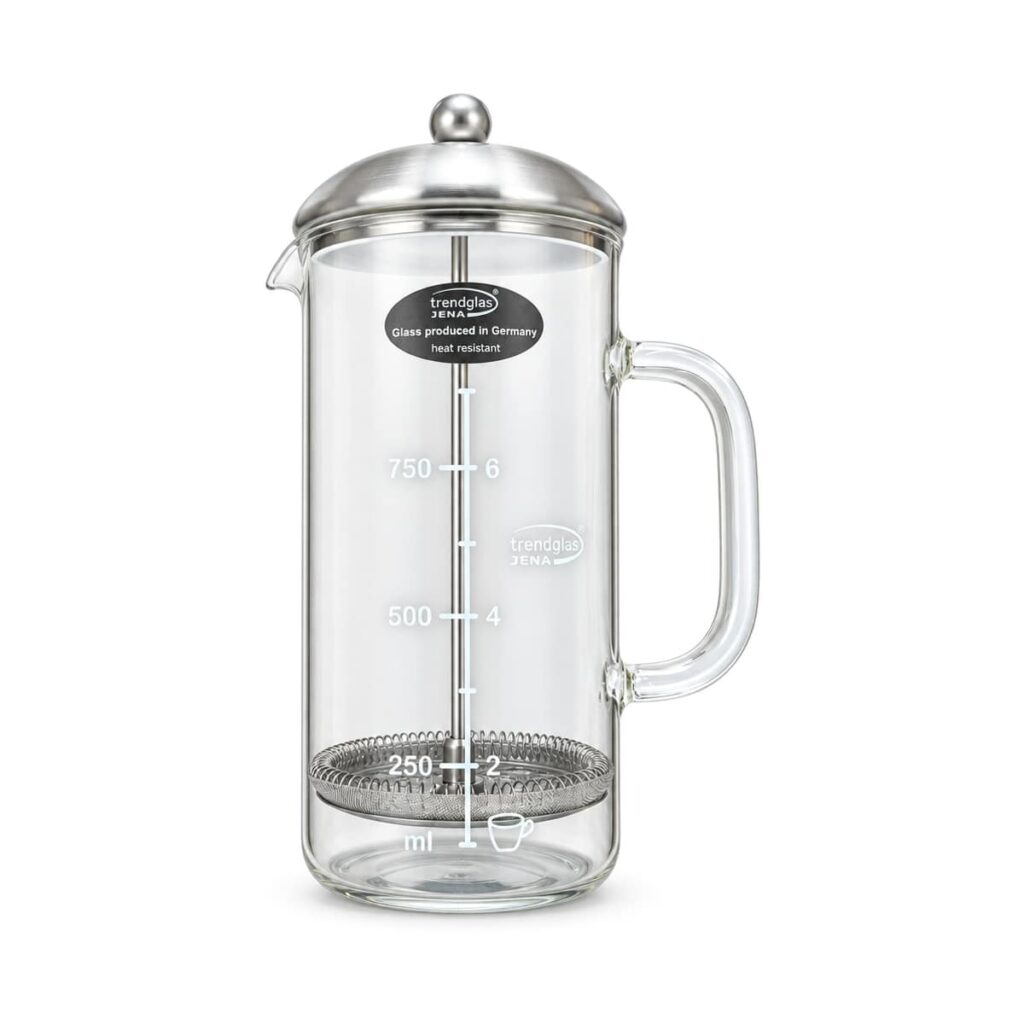 Cafetière à piston verre inox 1 L Ah Table