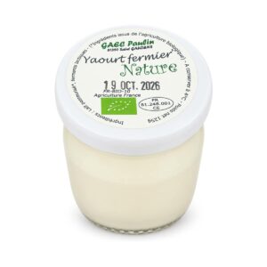 Yaourt nature fermier 125 g, Biomonde Lavaur