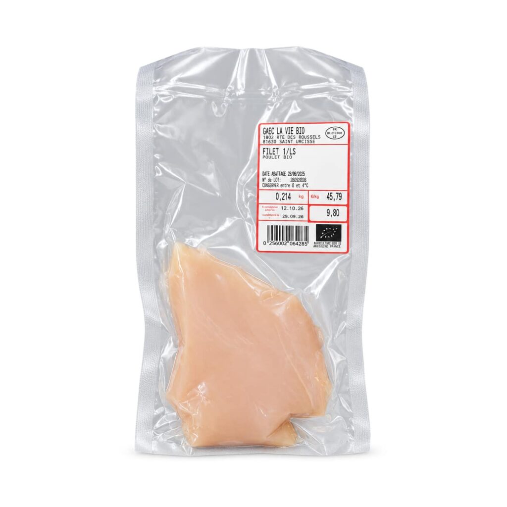 Filets de poulet GAEC La Vie Bio