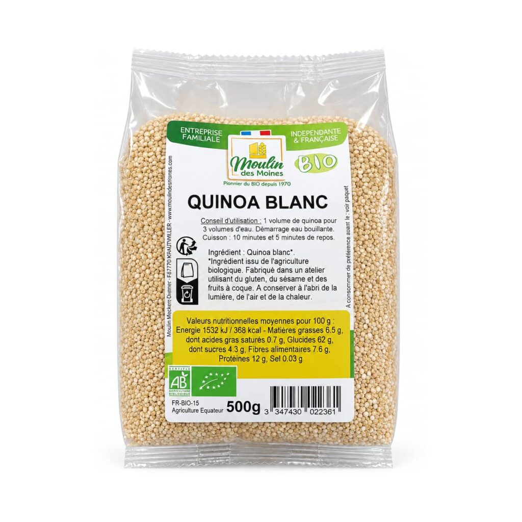 Quinoa blanc 500 g Moulin des Moines