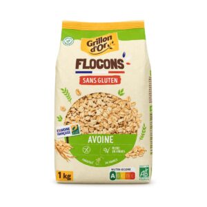 Flocons d’avoine sans gluten 1 kg - Grillon d’or, Biomonde Lavaur