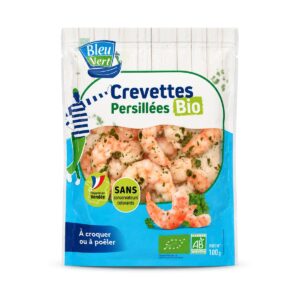 Crevettes cuites persillées 100 g Bleu Vert