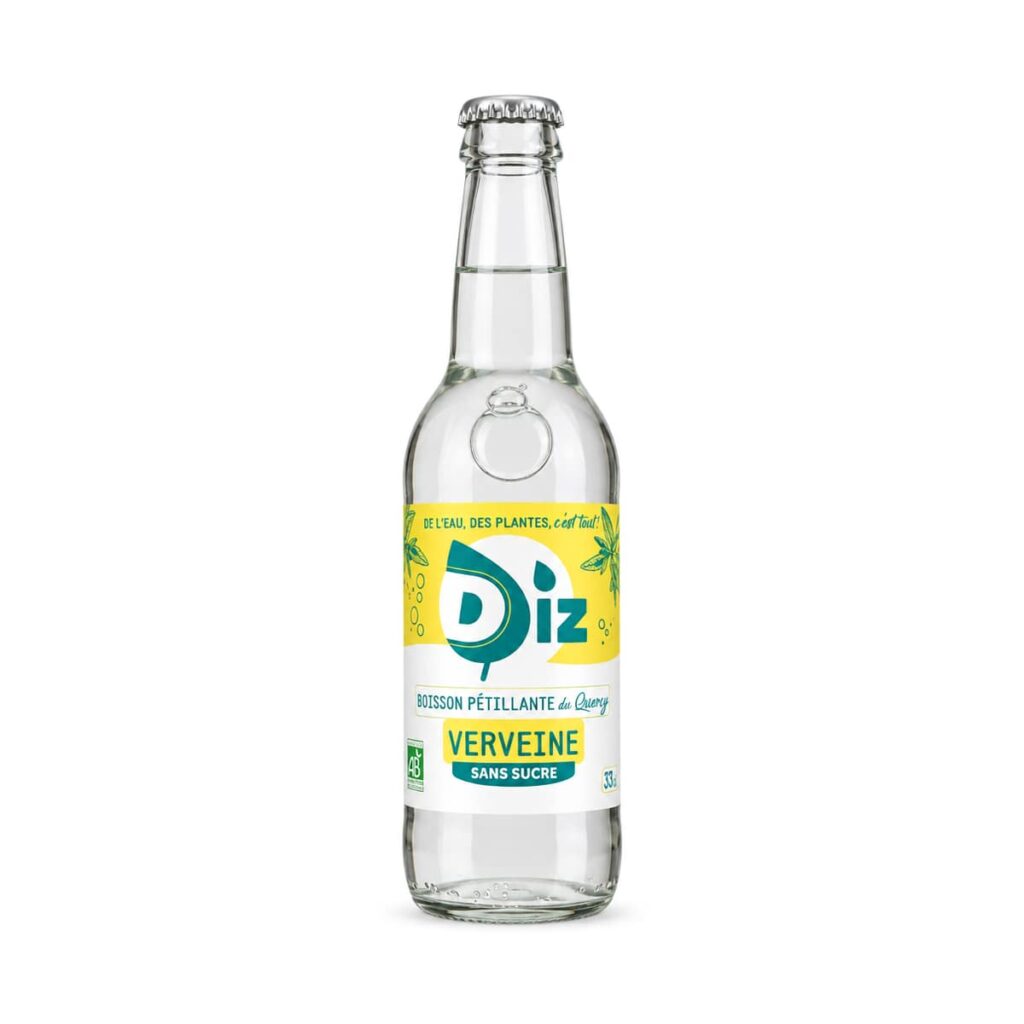 Boisson pétillante verveine sans sucre 33 cl La Ferme de Vanadal