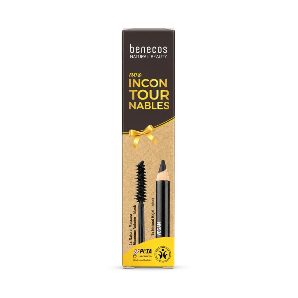 Coffret yeux mascara noir/crayon noir Benecos