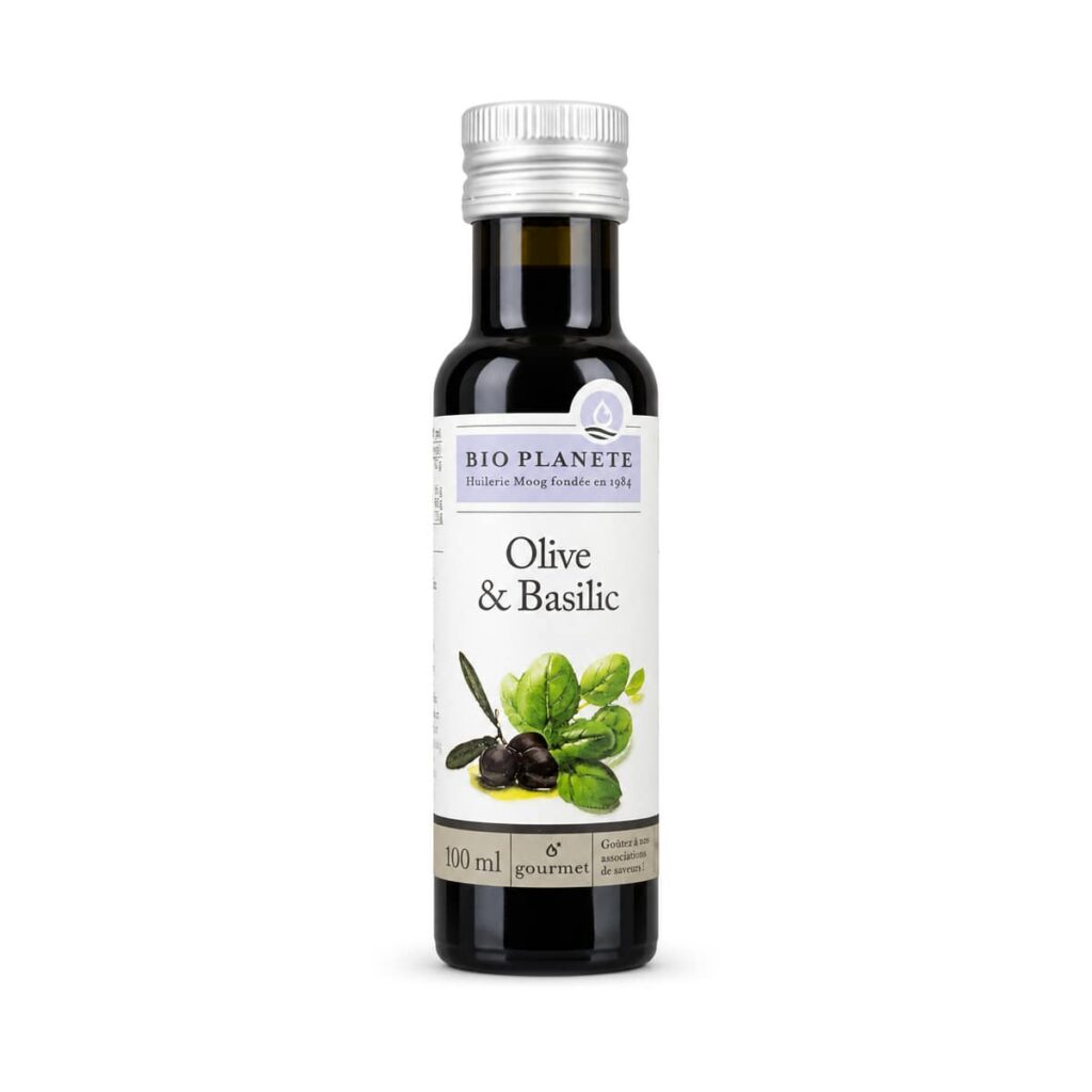 Huile d’olive basilic 100 ml Bio Planète