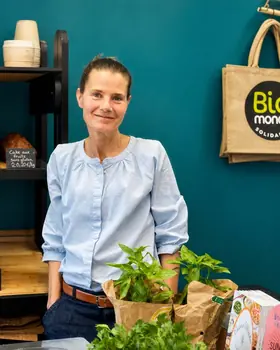 Sandrine, la gérante du magasin Biomonde de Lavaur